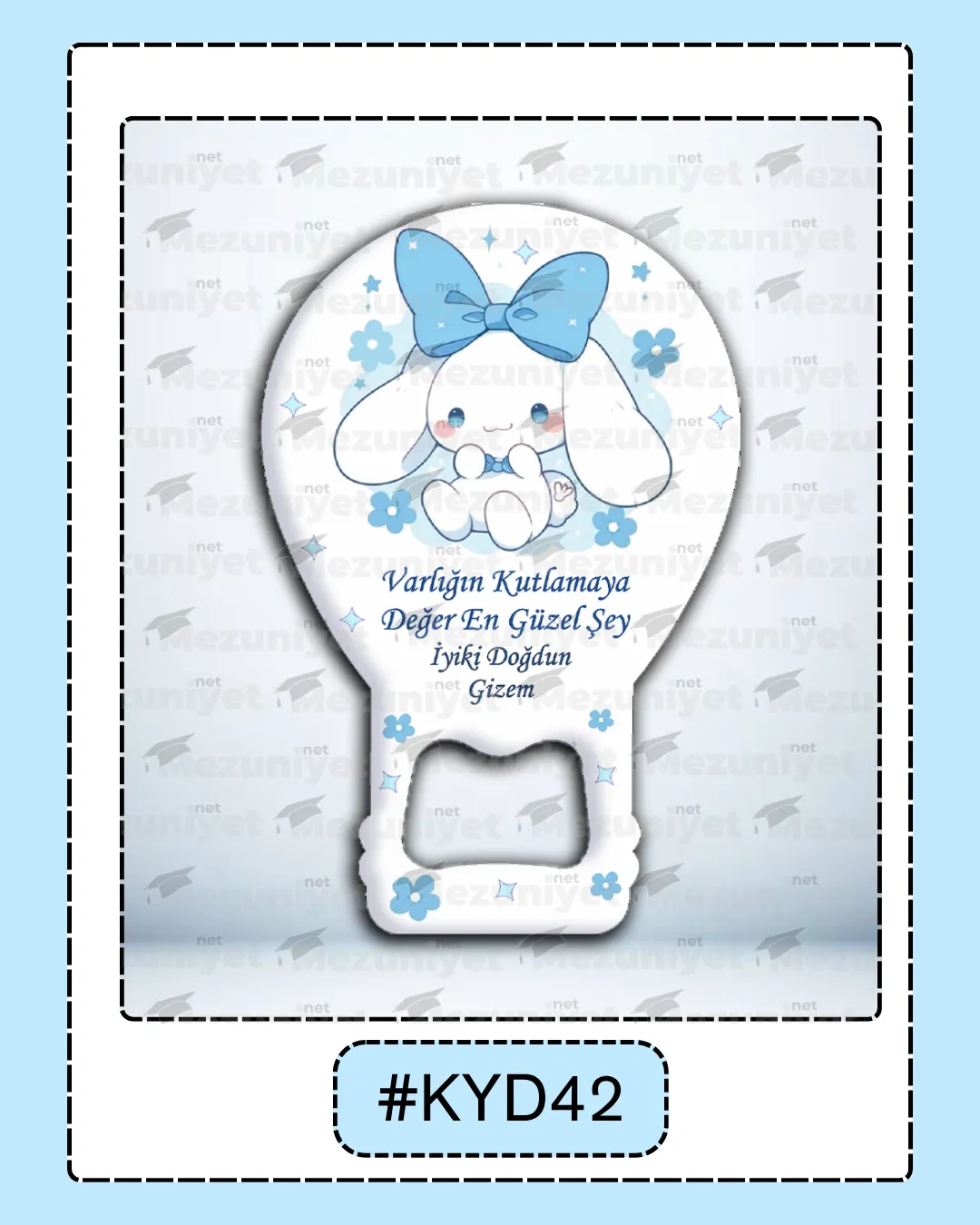 Kız Yeni Doğan Magnet Modeli - KYD42 - Mezuniyet.Net