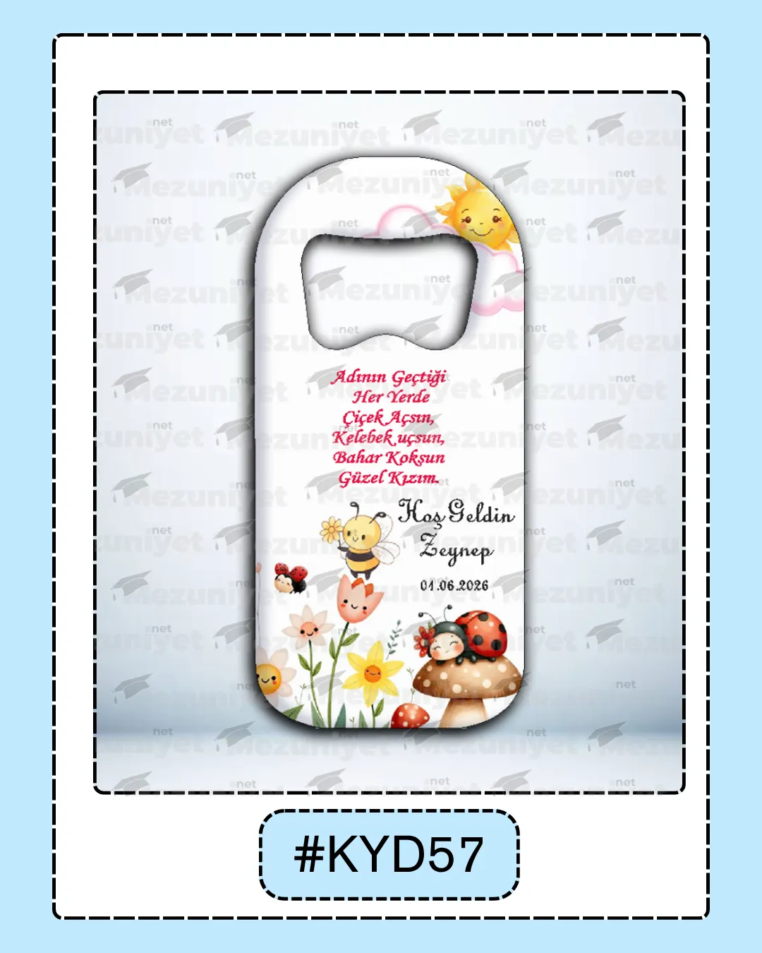 Kız Yeni Doğan Magnet Modeli - KYD57 - Mezuniyet.Net