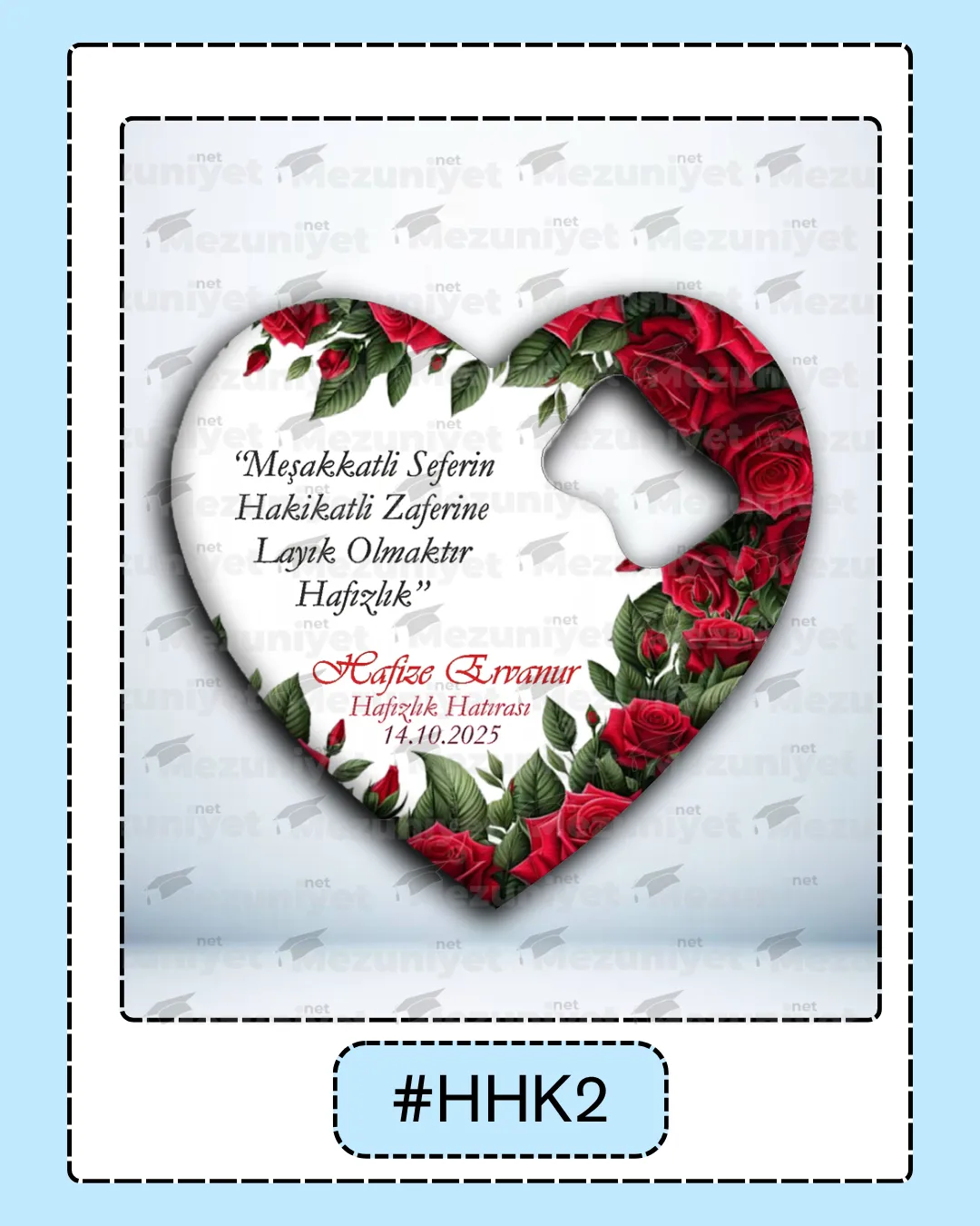 Kuran Okuma Hatırası Magnet - HHK2 - Mezuniyet.Net