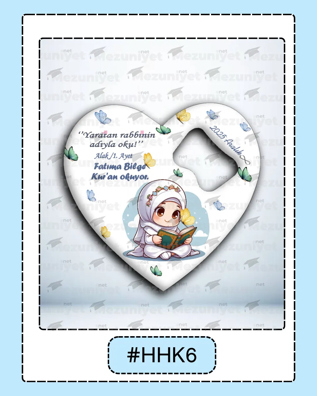 Kuran Okuma Hatırası Magnet - HHK6 - Mezuniyet.Net