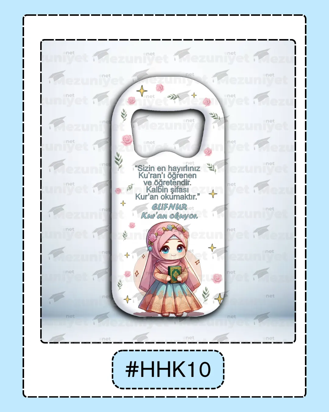 Kuran Okuma Hatırası Magnet - HHK10 - Mezuniyet.Net