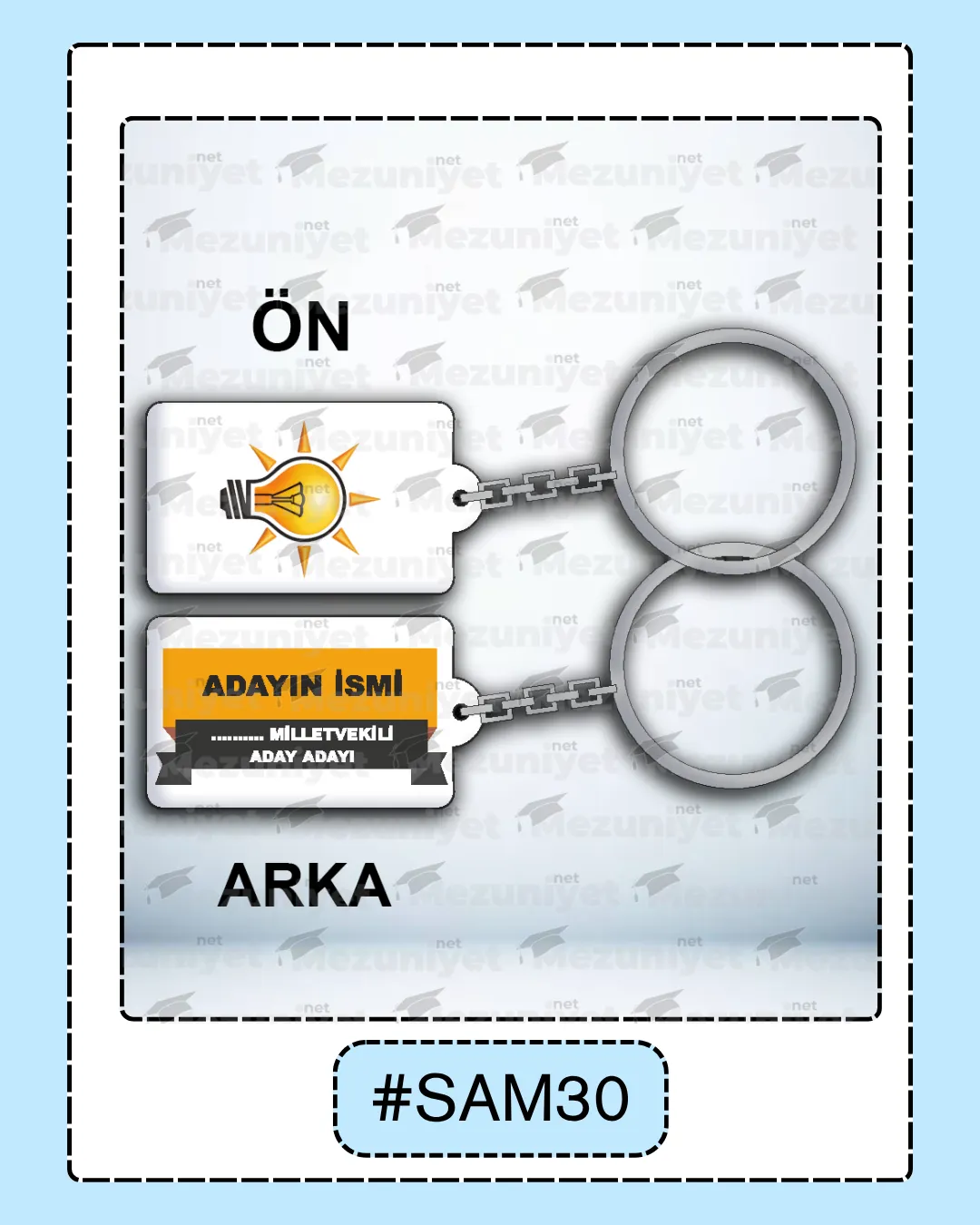 Seçim Promosyon Anahtarlıkları - SAM3 - Mezuniyet.Net