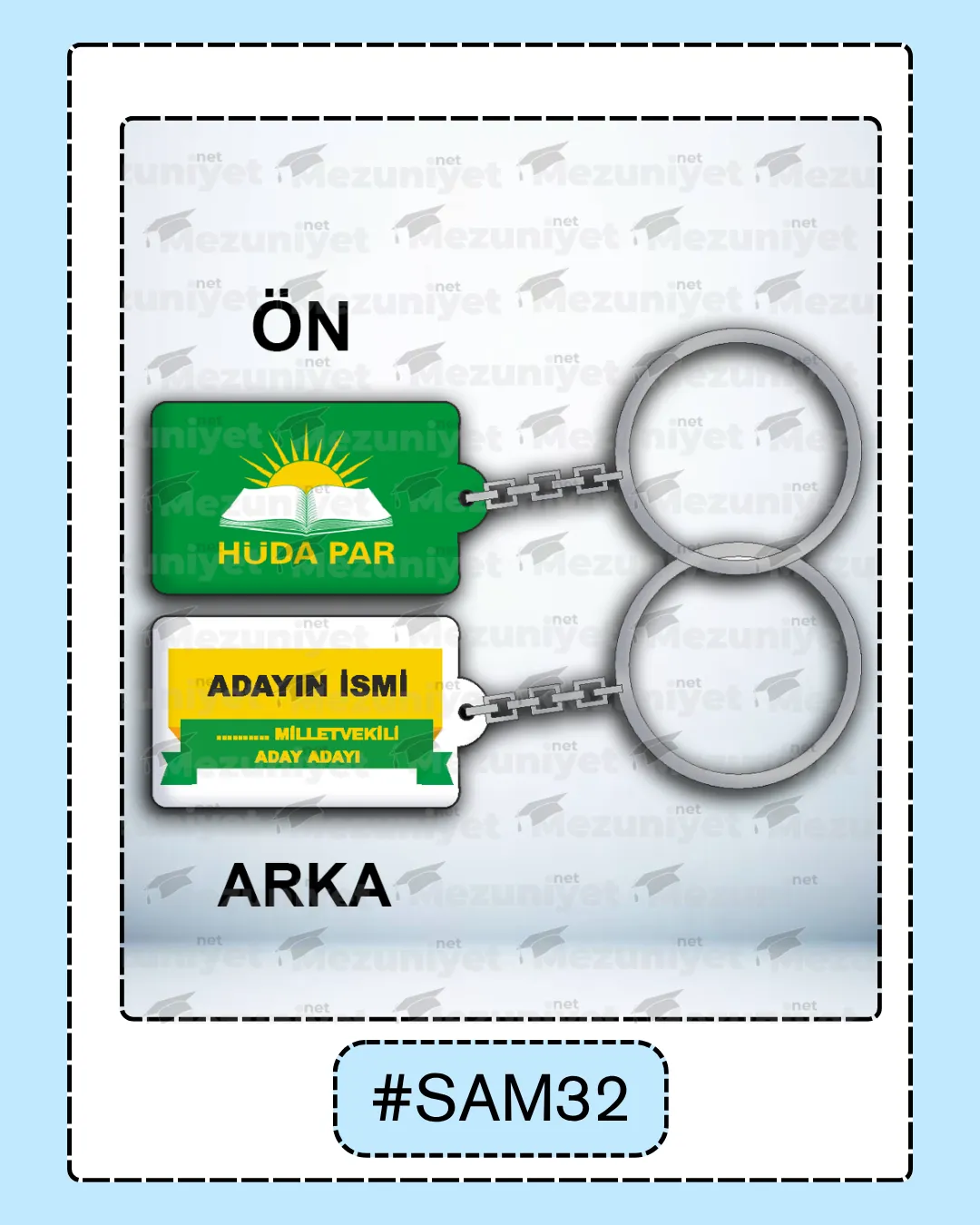 Seçim Promosyon Anahtarlıkları - SAM5 - Mezuniyet.Net