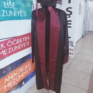 Siyah Bordo - Lise Cübbesi